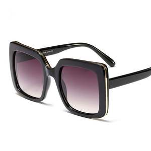 Gafas de Sol Cuadradas de Diseñador para Mujer, Estilo Moderno 2019, con Espejo y Tamaño Grande - Product Image 5