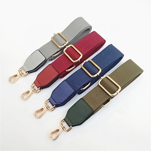 ZONESIN-sangles <span class=keywords><strong>de</strong></span> <span class=keywords><strong>sac</strong></span> réglables en coton avec extrémités en <span class=keywords><strong>cuir</strong></span> <span class=keywords><strong>de</strong></span> couleur unie - Product Image 3