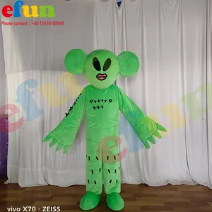 Efun定制成人尺寸卡通外星人吉祥物服装舞台表演年会人物服装
