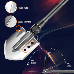 Trousse d'outils de premiers secours pour enfants, outil multifonctionnel de survie, avec <span class=keywords><strong>pelle</strong></span>, triangle d'avertissement, fil de remorquage, route du véhicule - Product Image 6