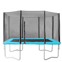 Venta Directa de Fábrica de Trampolines Rectangulares Plegables para Niños y Adultos, Materiales de PP y PVC para Saltar al Aire Libre