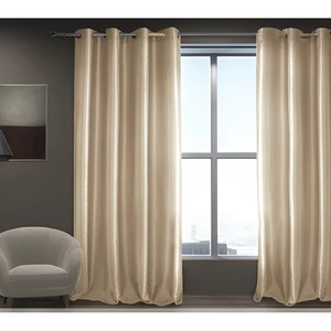 RAIN LINE - Cortina de Poliéster con Ojales 140X280CM Dorada - Product Image 1