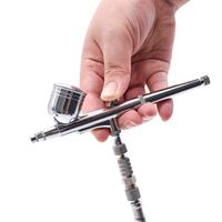 Kit aérographe double action 130K pour nail art, tatouage, peinture et coloration, pistolet à gravité pour décoration de gâteaux