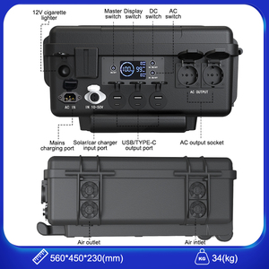 Vente directe d'usine PoJech BJC Power Station, station d'alimentation solaire portable de 3000 watts pour climatiseur à onduleur - Product Image 2