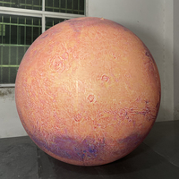 Ballon de planète gonflable de système solaire de taille personnalisée éclairage LED grande boule de lune gonflable géante pour planétarium éducatif