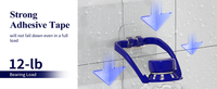 Étagère de rangement murale noire en acier inoxydable, plastique et bois, sans perçage, pour douche et salle de bain, étagère d'angle murale