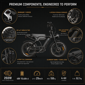 Vélo de montagne électrique QMWHEEL V29 Pro 48V, vélo sport électrique, fat bike pour distributeurs OEM ODM, stockage en entrepôt à l'étranger. - Product Image 4