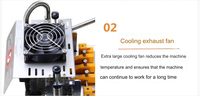 Hx-95M électrique couteau Cutter automatique chaud/froid Machine à refendre pour vêtements en Nylon sangle ruban ruban coupe papier emballage