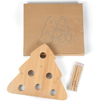 Porte-bouteilles de vin Porte-vin en bambou avec forme d'arbre mignon pour le stockage Décor de cuisine Meilleur cadeau pour les amateurs de vin