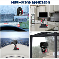 Support de fixation pour caméra reflex numérique YUANYUJINGMI à ventouse pour voiture, en alliage d'aluminium CNC, avec trous de vis 1/4" et 3/8", compatible universel, charge maximale 45 kg