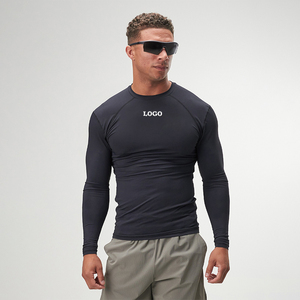 <span class=keywords><strong>Camiseta</strong></span> Deportiva de Compresión para <span class=keywords><strong>Hombre</strong></span> Ingor, Personalizada, de <span class=keywords><strong>Manga</strong></span> <span class=keywords><strong>Larga</strong></span>, Absorbente de Humedad, Negra, <span class=keywords><strong>Ajustada</strong></span>, para Correr y Gimnasio - Product Image 1
