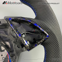 Volant personnalisé en fibre de carbone forgée bleue pour Chevrolet Camaro 1SS 2SS Coupé ZL1 LT1 2015-2026 – Amélioration de l'intérieur