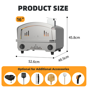 Kit de barbecue de boulangerie multifonctionnel <span class=keywords><strong>combiné</strong></span> Chine Allemagne 16, <span class=keywords><strong>pour</strong></span> usage en jardin, avec <span class=keywords><strong>four</strong></span> à pizza intégré - Product Image 5