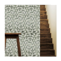 Triangle verre marbre mosaïque crédence carrelage mosaïque cuisine salle de bain caractéristique Accent décoration murale