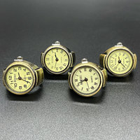 Montre à doigt unisexe en acier inoxydable style punk vintage, exquise, à quartz analogique, pour usage quotidien