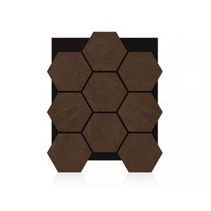 Panneaux acoustiques hexagonaux Akupanel MDF + fibre de polyester Isolation phonique 80% NRC Design 3D/graphique Utilisation en hôtel et bureau - Product Image 4
