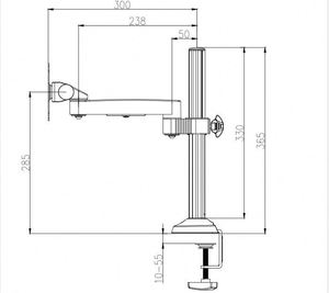 LCD Monitor Pole Mounting Stand with Stable <b>Bracket</b> Stock Product - Product Image 5