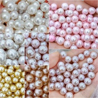 Perlas Naturales de Agua Dulce Teñidas, Redondas, de 7-8mm, Coloridas, Lisas, Sueltas, para la Elaboración de Collares, Precio de Fábrica de Muses Jewels