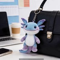 Nouveau Porte-clés Peluche Dragon Lait Pleurant Salamandre Peace Elite, Pendentif Mignon Tombe des Disparus en Coton PP, à partir de 14 ans
