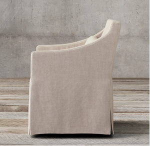 <span class=keywords><strong>Chaise</strong></span> de salle à manger en bois massif couleur personnalisée pays d'Amérique Rhohill <span class=keywords><strong>chaise</strong></span> en tissu de lin de chêne <span class=keywords><strong>chaise</strong></span> de salle à manger en tissu lavable à usage domestique - Product Image 3