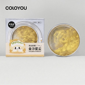 COLOYOU Putty <b>Slime</b> Odor-Free Non-Toxic Golden Stardust Galaxy STEM Toy Stress Relief 8 Colors Putty Liquid Glass Science Toy - Product Image 1