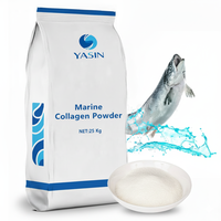 Collagène Marin Halal en Poudre, Emballage en Sac, Vente en Gros, Matière Première, Complément Alimentaire à Base de Collagène de Poisson