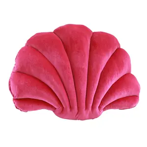 3D Seashell Cushion Velvet Soft Plush Doll Toy Throw Pillow Decorative Pillows For Bed Couch Home Office Decor