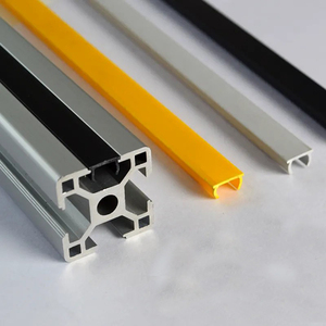 Bán Buôn T-Khe Cắm Bìa Dải Khe Cắm 6Mm 8Mm 10Mm <span class=keywords><strong>PVC</strong></span> Đùn Hồ Sơ T Khe Cắm Bìa Nhôm - Product Image 1