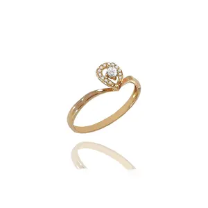 Diamant Frauen Ring Akzeptieren Sie kunden spezifische Verlobung Hochzeits geschenk bänder oder Ringe Benutzer definiertes Logo 18 Karat Roségold Diamantring