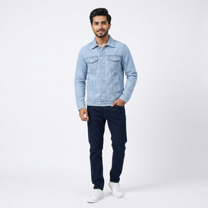 Chaqueta Vaquera para Hombre, Diseño Moderno 2026, Alta Calidad, Precio al por Mayor, Chaquetas Vaqueras Personalizadas para Hombre - Product Image 1