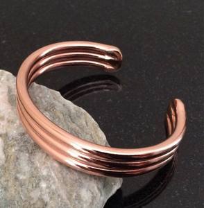 Nueva llegada Unisex ajustable Metal artesanía pulseras y brazaletes Top hecho a mano cobre martillado regalo de moda para todos - Product Image 6