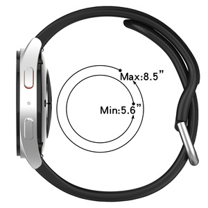 Fournisseur de confiance 20mm Bracelet de montre de remplacement en silicone pour <span class=keywords><strong>Samsung</strong></span> <span class=keywords><strong>Watch</strong></span> 7 6 <span class=keywords><strong>5</strong></span> 4 Band Bracelet intelligent respirant en silicone - Product Image 4