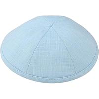 Kippa en Lin Brodé Personnalisé avec Logo Soie, Ligne Kippot Juive