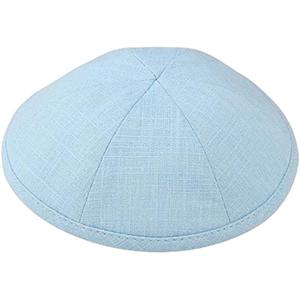 Kippah Wewish Leinen leim kundenspezifischer Logodruck Kippot Seide bestickte jüdische Zeile Kippah