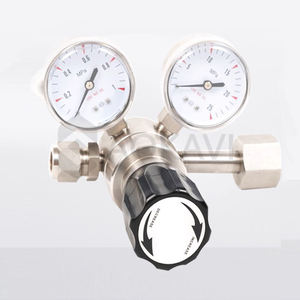 316 клапан газового регулятора высокого давления из нержавеющей стали с двойными манометрами, подходит для клапана промышленных газов - Product Image 1