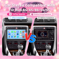 Autoradio Android 9 pouces IPS CarPlay GPS Bluetooth WiFi écran tactile pour Audi A4 A5 B8 S4 S5 2000-2009 Multimédia