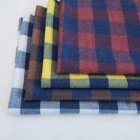 Tissu en coton teint en fil à carreaux écossais 150 g/m² pour vêtements d'enfants (garçons et filles), chemises et pantalons pour hommes et femmes