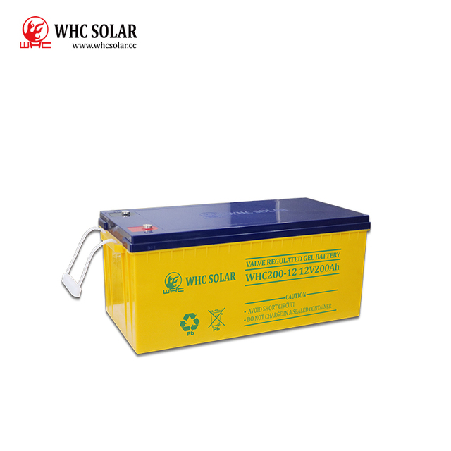 For WHC Best Gel Battery VRLA Lead Acid Large Capacity Deep Cycle Solar Battery 12v 24v 48v 200ah Sealed Free for Solar Panel