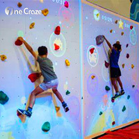 Juego de Escalada en Roca Interactivo AR para Niños, Equipo de Escalada con Proyección Kinect, Estructura Metálica, Sistema de Realidad Aumentada para Interiores