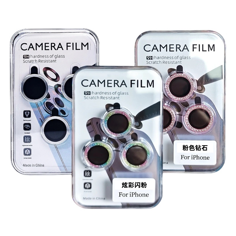 Acquista Protezione Per Obiettivo Fotocamera Diamante Per IPhone - Foto 9