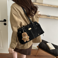 Sac à main rétro transfrontalier pour femme, élégant, grande capacité, avec fermeture éclair, sac à bandoulière décontracté, sac sous le bras