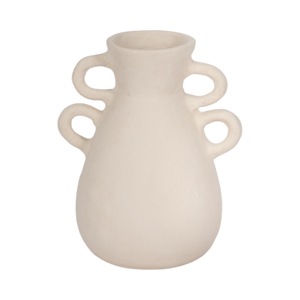 Vaso Moderno con Doppio Manico in Cartapesta per Fiori, Decorazione per Soggiorno e Camera da Letto - Product Image 1