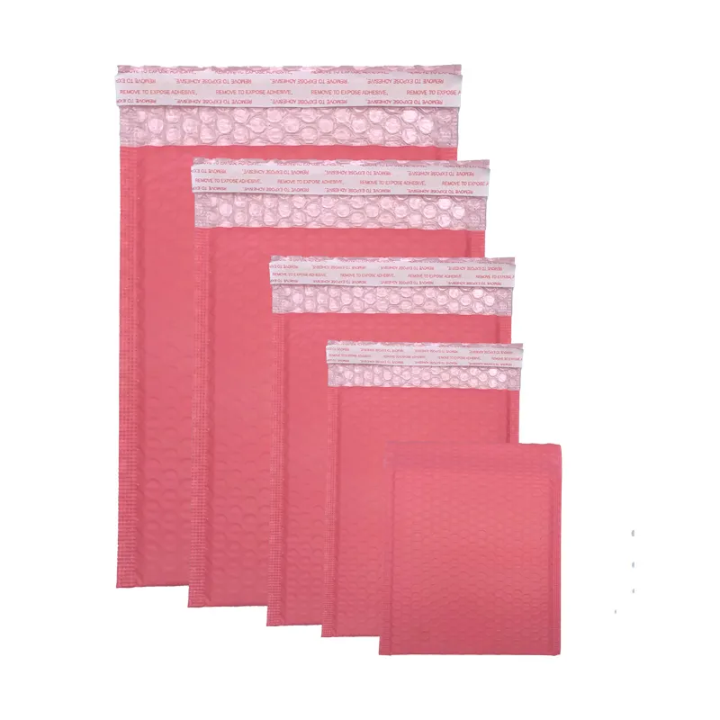 High quality eco friendly bubble mailer Logo custom bubble envelope pink shipping bubble cushion wrap bags padded envelopes