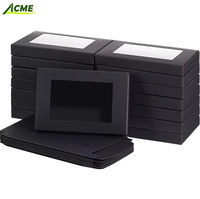 Boîte cadeau en papier kraft avec fenêtre transparente en PVC, laminage mat et gaufrage, design personnalisable pour crème pour le visage et emballage cosmétique