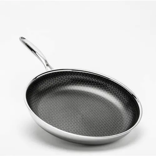 10.2 ''Hot Keuken Ware Triply Koekenpan 304 Rvs Non-stick Kookgerei Koken Pan