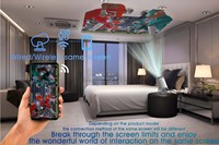 Projecteur vidéo portable 4K pour cinéma maison intelligent, mini projecteur HD avec 5000 lumens, projection automatique