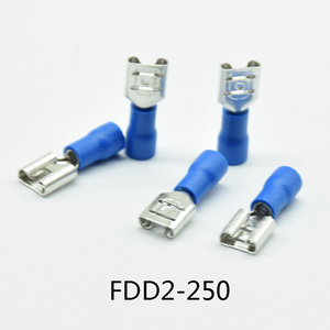 Terminal Eléctrico Aislado Hembra FDD2-250 para Conectores de Cable de 1.5-2.5mm², Conector de Cable FDD2.5-250 Rojo/Azul - Product Image 2