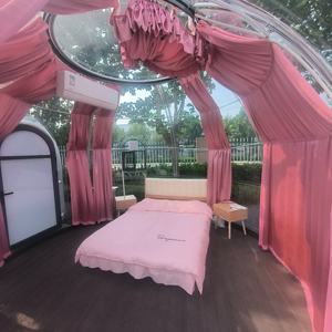 Dôme de tente géodésique transparent moderne en polycarbonate pour l'extérieur, <span class=keywords><strong>maison</strong></span> bulle artistique pour vivre en plein air - Product Image 3