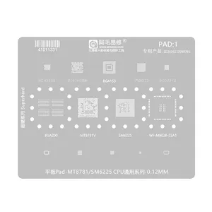 Amaoe <span class=keywords><strong>PAD1</strong></span> BGA Reballing-Schablone für MT8781V SM6225 CPU MT6366MW M902B-SSA1 BGA200/153 WCN3988 Universelles Zinn-Beschichtungsnetz - Product Image 2