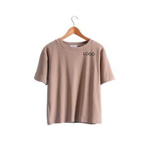 T-shirt <span class=keywords><strong>Basic</strong></span> da <span class=keywords><strong>Donna</strong></span> in Tinta Unita, Personalizzabile con Logo, Produzione Cinese - Product Image 3